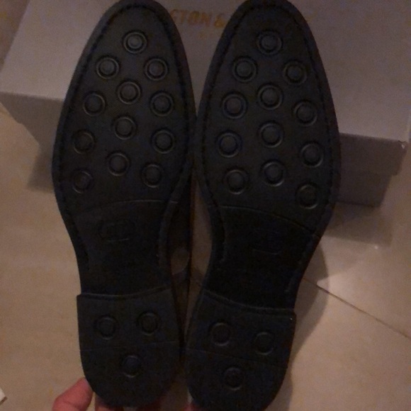 Johnston &Murphy Rideland Plain Toe Taupe Italian Surde - Picture 3 of 5